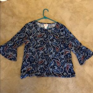 Paisley Long Sleeve Top